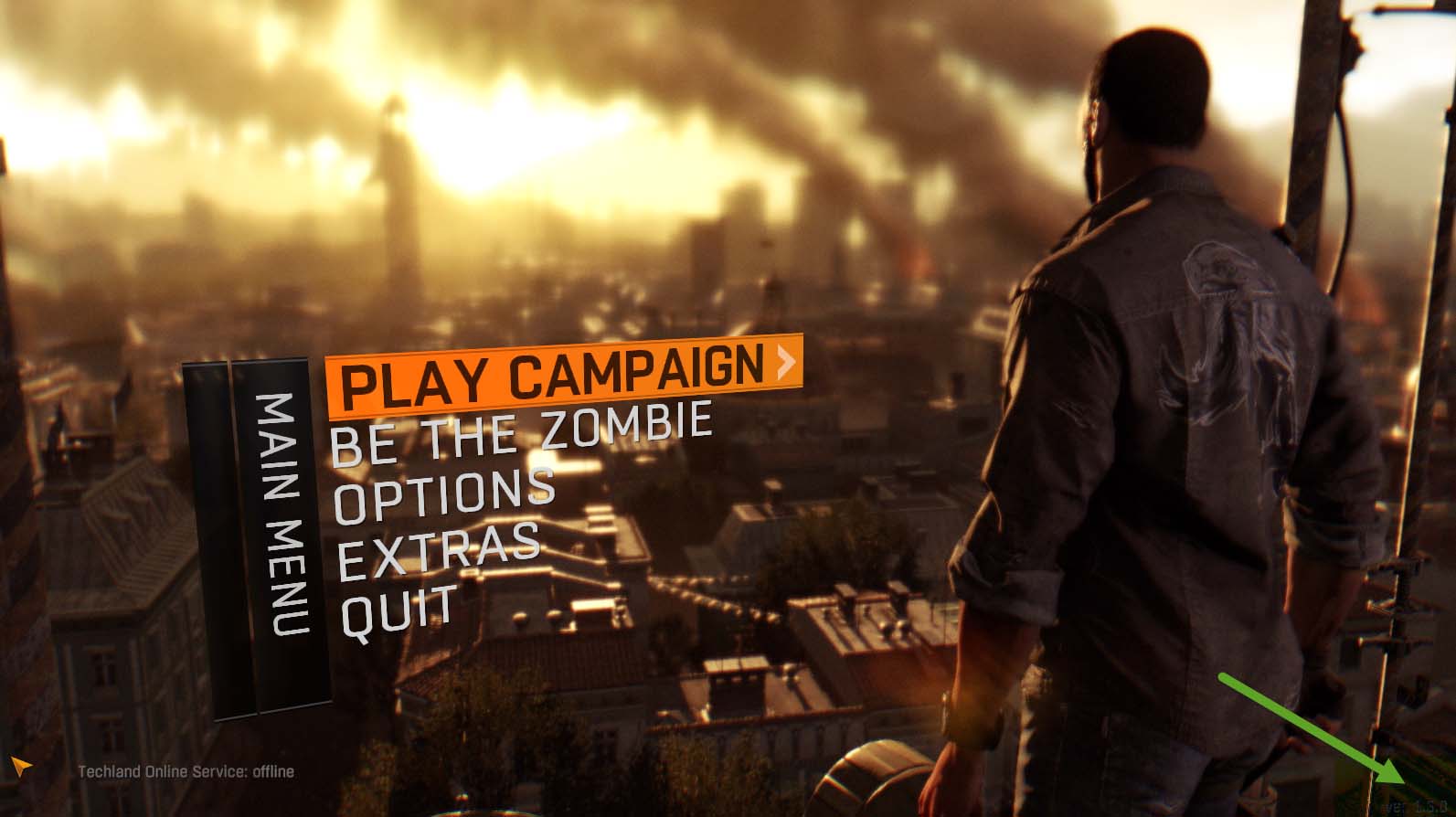 Dying Light Main Menu