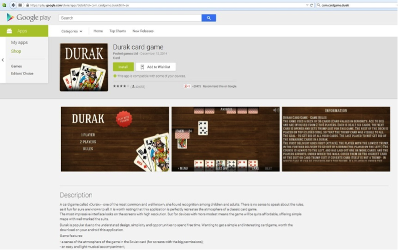 Durak App Google Play 
