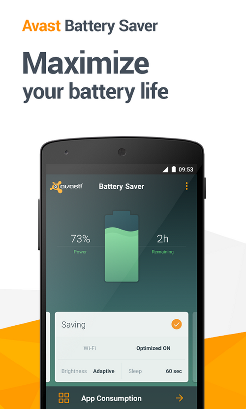 Avast Battery Saver app for Android