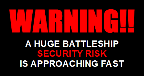 a security risk warning