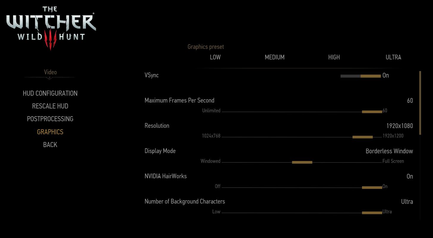 witcher 3 alternative quick access menu control mode