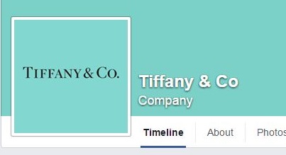 fake Tiffany Facebook page