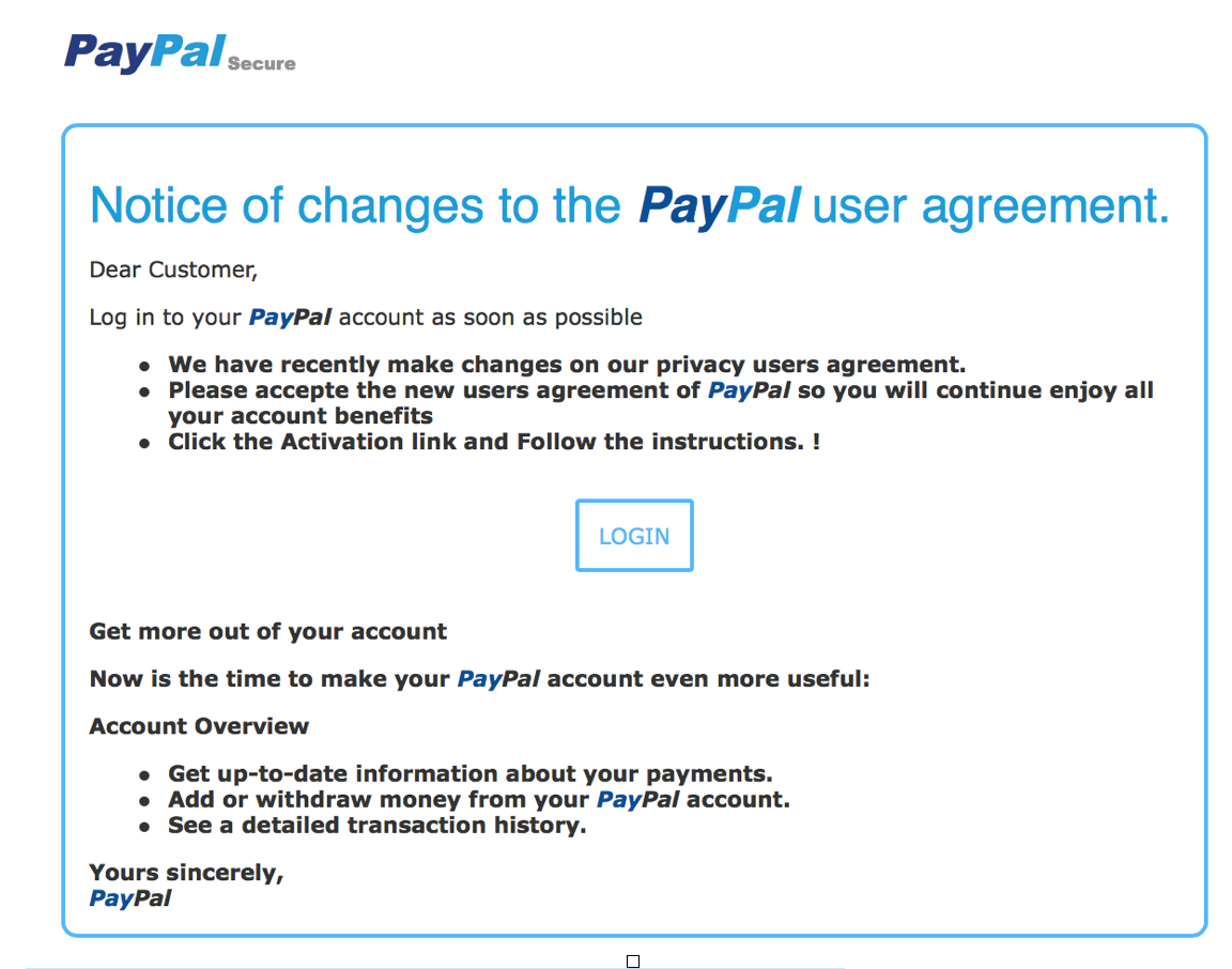PayPal scam