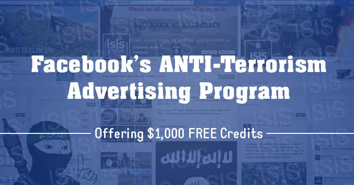 Facebook Offering $1,000 Credits If You Want to Run Advertisements Against ISIS and Terrorism