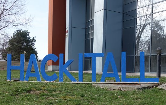 HackITAll hackathon - 60 students, 20 teams, 3 winners, 1 Polly