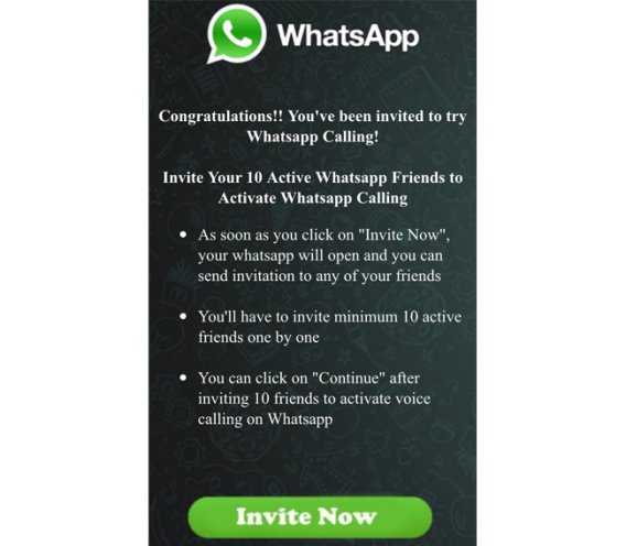 whatsapp calling scam