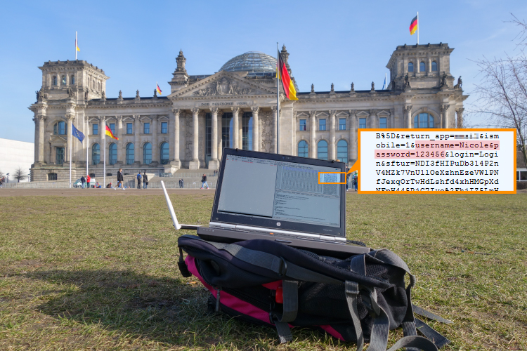wifi experiment Bundestag