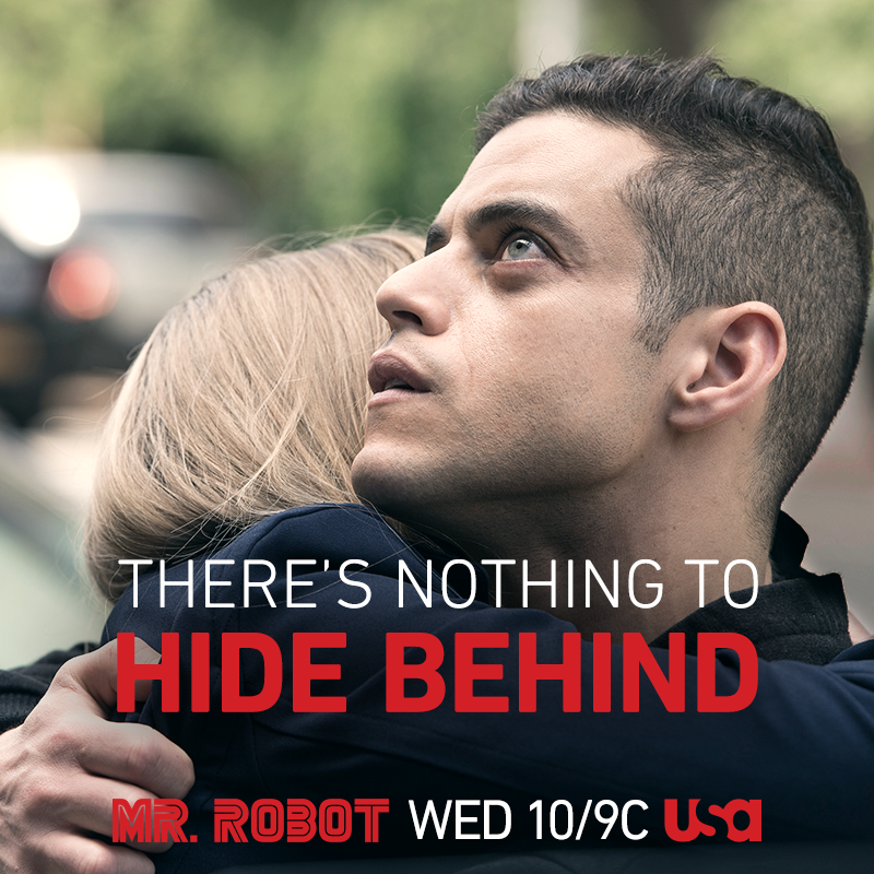 Mr. Robot airs on Wednesdays at 9/10 central on USA 