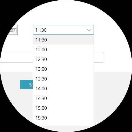 Select the time your task should run